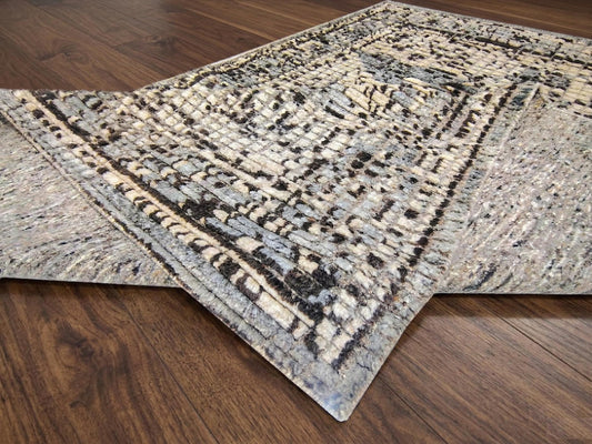 Hand Knotted Wool Area Rug,
