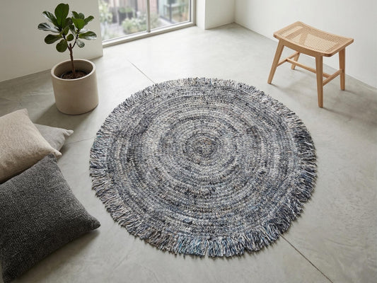 Macrame Carpet, Round Crochet Carpet, Floor Rug, Decorative Carpet, Knitted Carpet