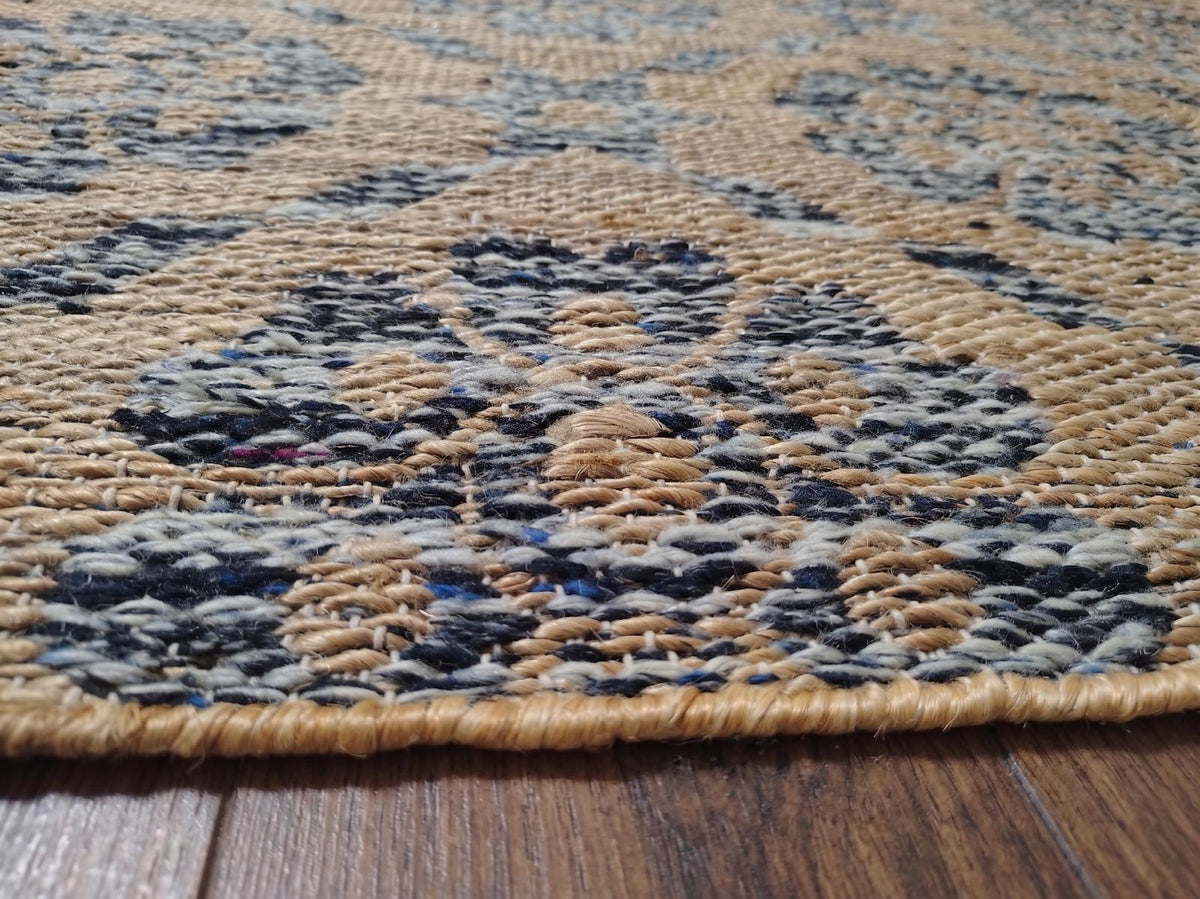 Hand Woven Wool Area Jute Rug