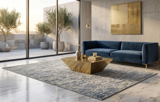 Hand Tufted Wool Area Rug, Modern