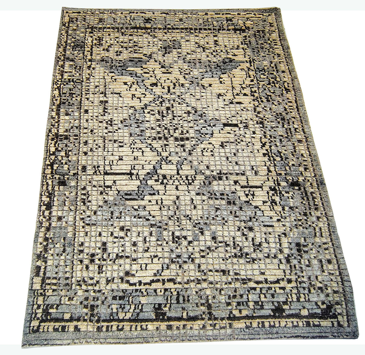 Hand Knotted Wool Area Rug,