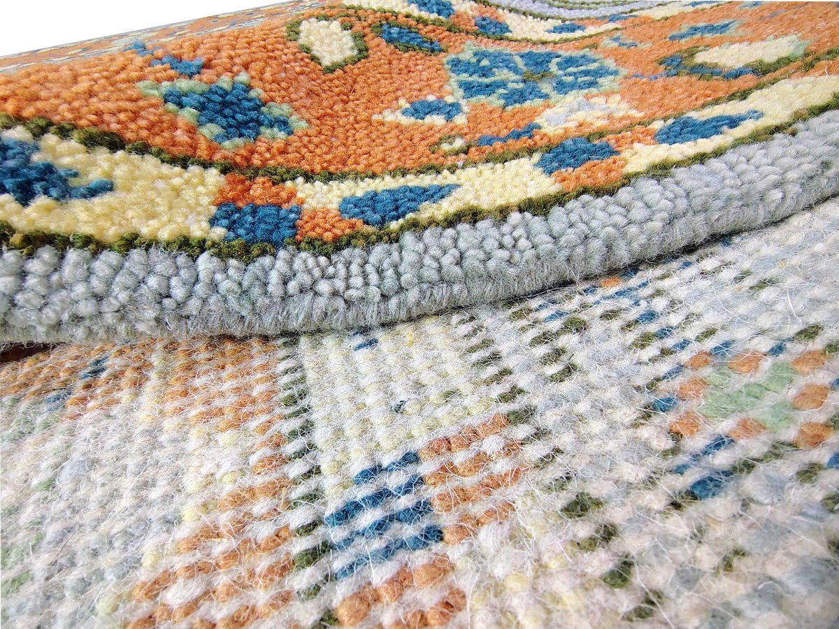 Hand-Knotted Wool Area Rug