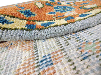 Hand-Knotted Wool Area Rug