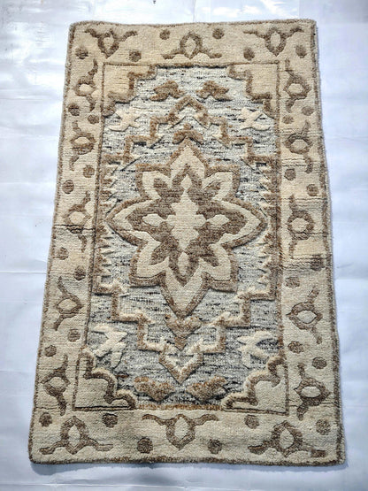 Hand Knotted Wool Area Rug