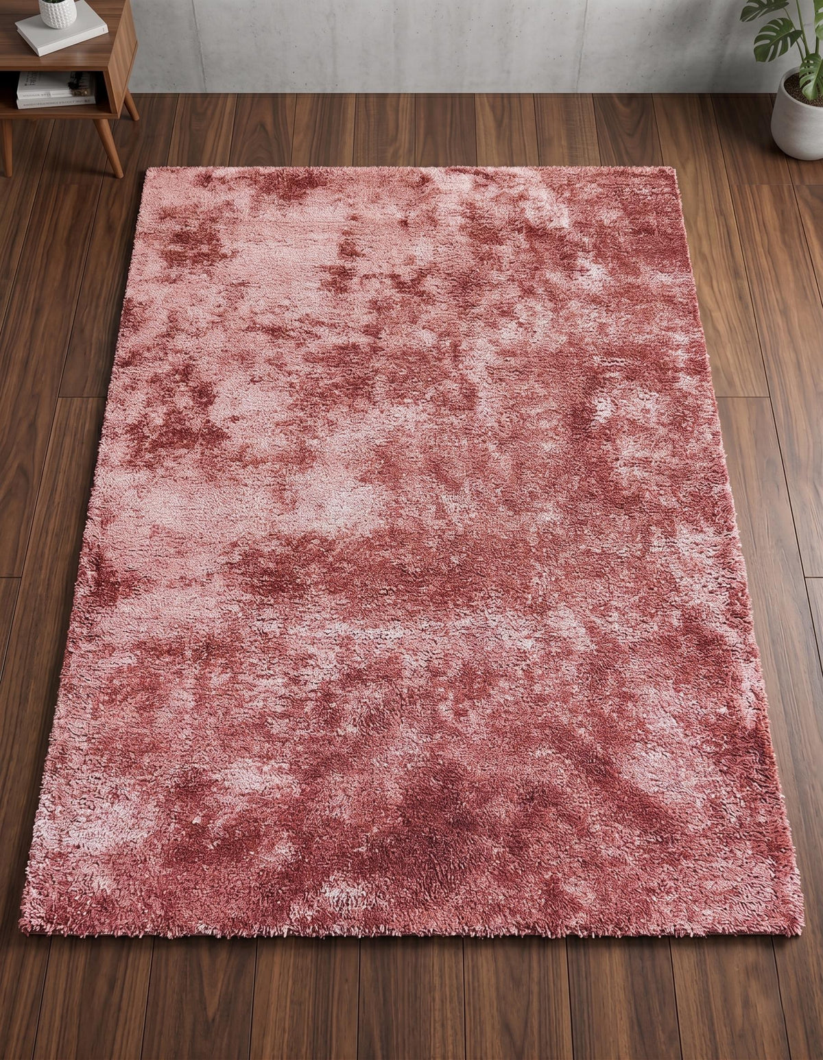 Hand Tufted Pink Area Rug