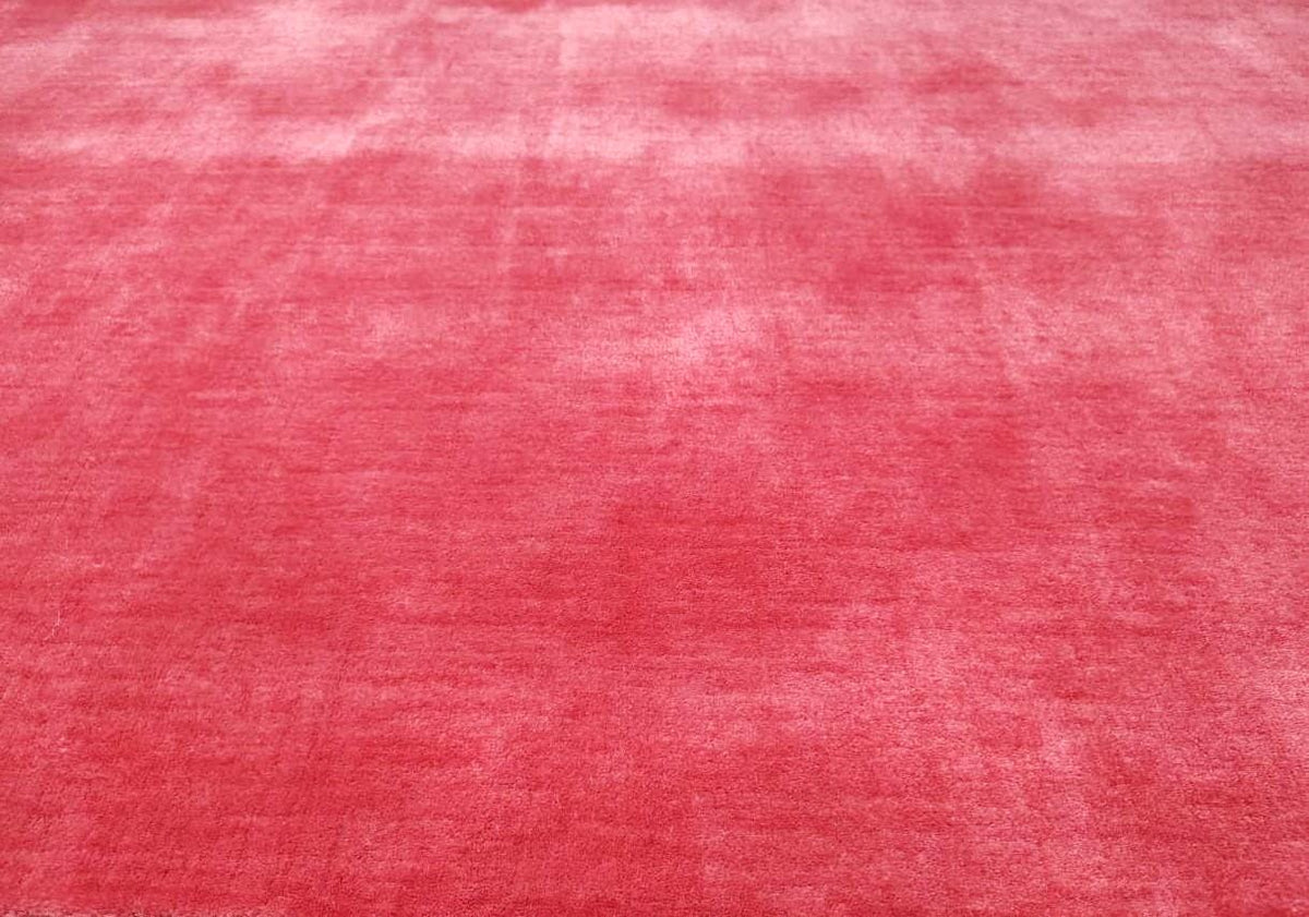 Blush Cardinal Hand Loom Wool Rug, Modern Minimalist Area Mat