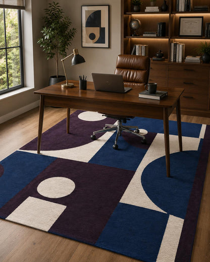 Modern Geometric Tufted Area Rug
