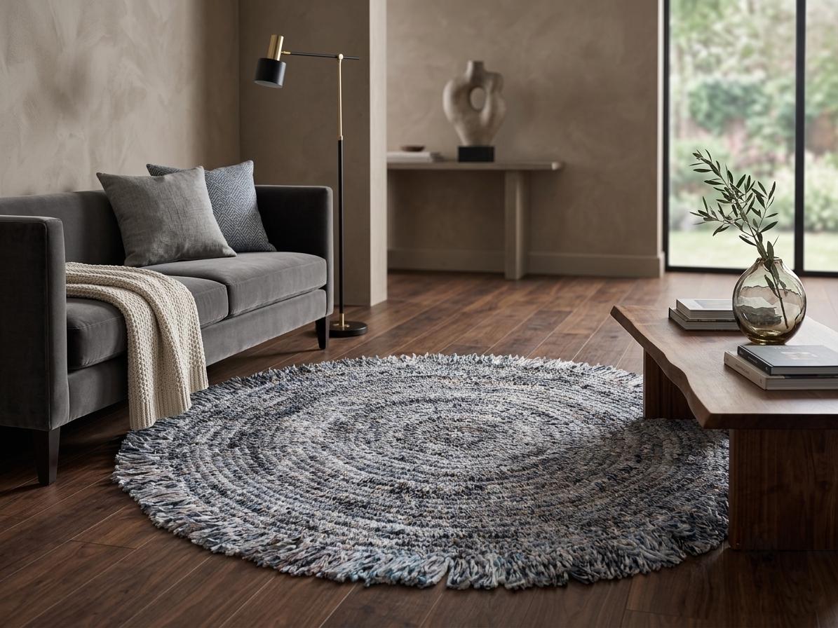 Macrame Carpet, Round Crochet Carpet, Floor Rug, Decorative Carpet, Knitted Carpet