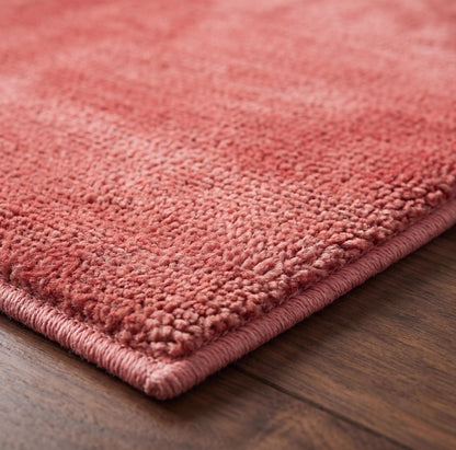Blush Cardinal Hand Loom Wool Rug, Modern Minimalist Area Mat