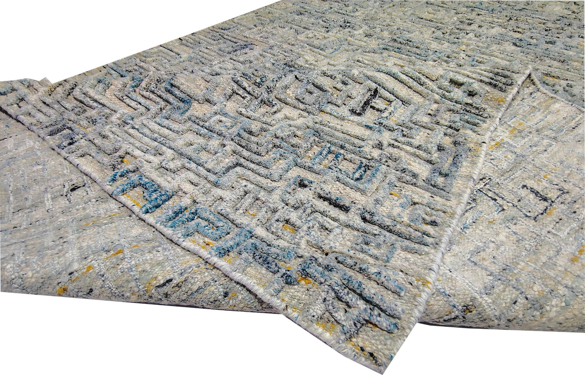 Hand Tufted Wool Area Rug, Modern