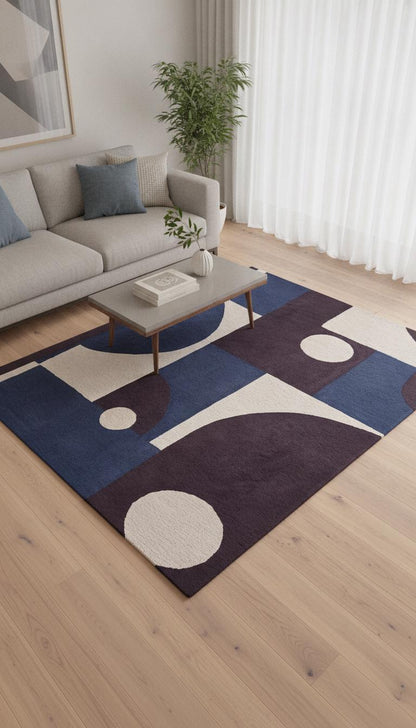 Modern Geometric Tufted Area Rug