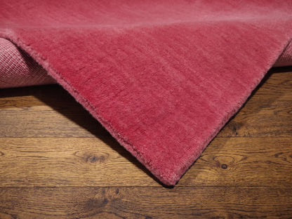 Blush Cardinal Hand Loom Wool Rug, Modern Minimalist Area Mat