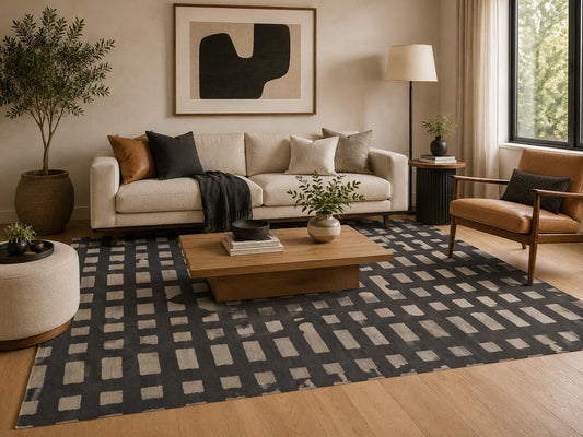 Hand-Tufted Rug Ouzo Nina Rug Handmade Wool Large Area Carpet