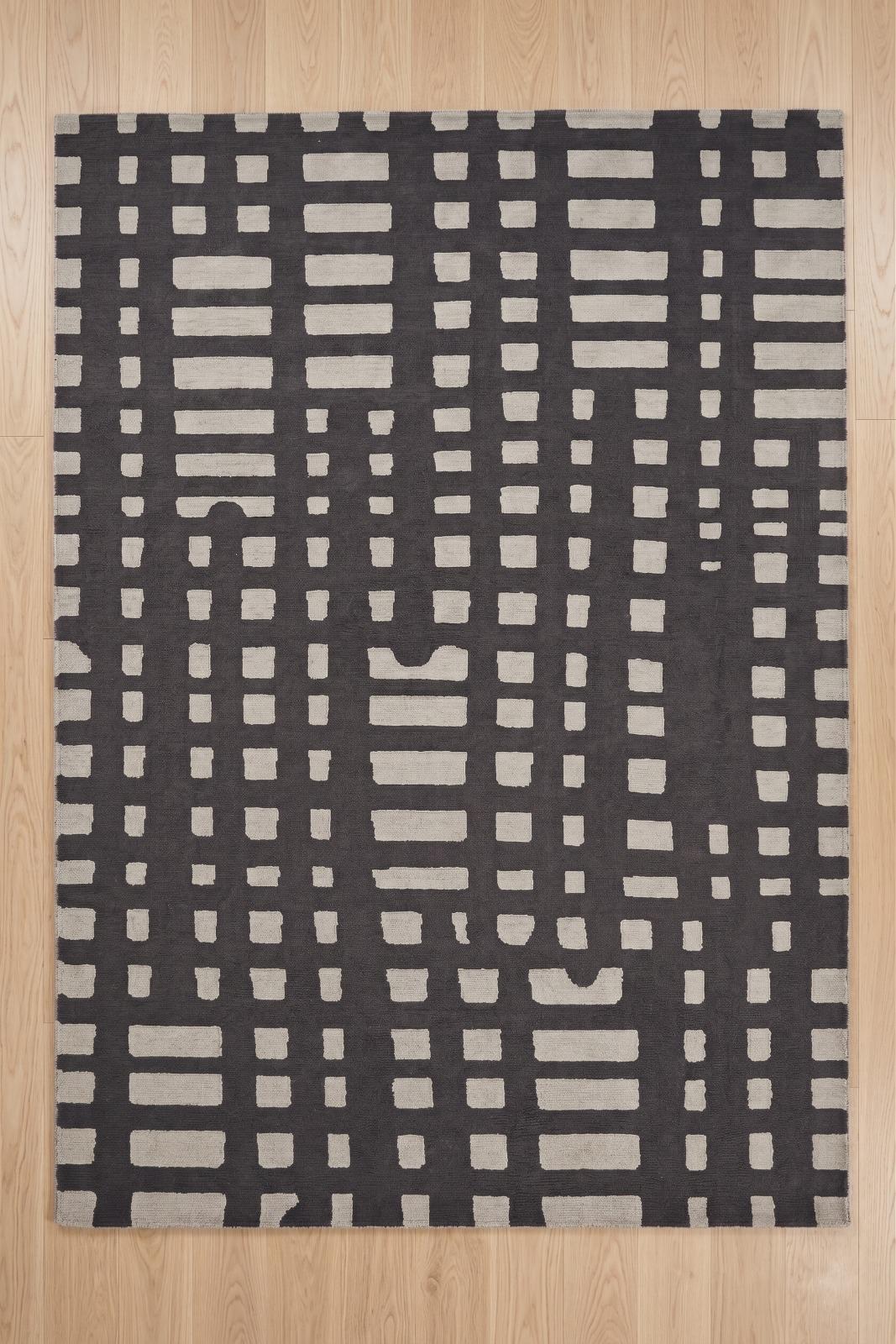 Hand-Tufted Rug Ouzo Nina Rug Handmade Wool Large Area Carpet