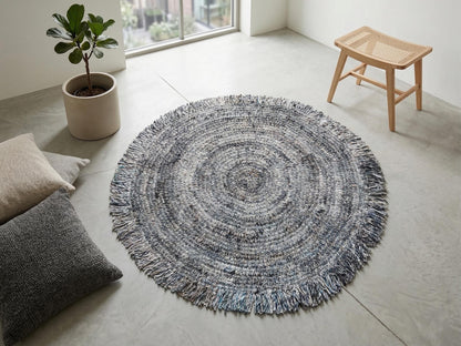 Macrame Carpet, Round Crochet Carpet, Floor Rug, Decorative Carpet, Knitted Carpet