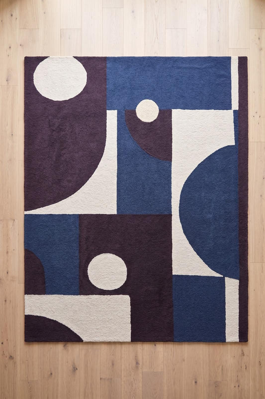 Modern Geometric Tufted Area Rug