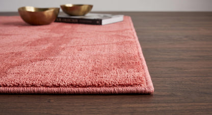 Blush Cardinal Hand Loom Wool Rug, Modern Minimalist Area Mat
