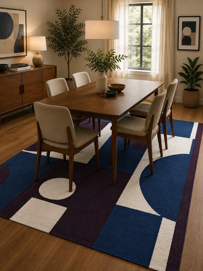 Modern Geometric Tufted Area Rug